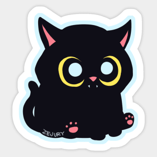 VOID CAT WITH BEANS Sticker